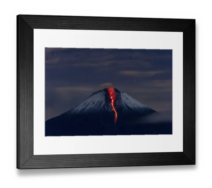 Framed Print : Sangay volcano erupting at night. Sangay National Park, Morona Santiago, Ecuador Framed Print : Sangay volcano erupting at night. Sangay National Park, Morona Santiago, Ecuador