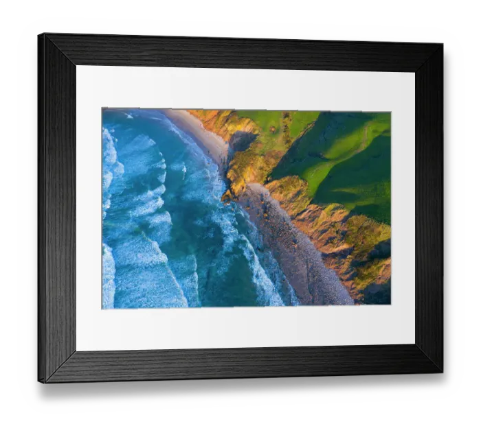 Framed Print : Gerra beach and sea, Oyambre Natural Park, San Vicente de la Barquera, Cantabrian Sea, Cantabria, Spain. February Framed Print : Gerra beach and sea, Oyambre Natural Park, San Vicente de la Barquera, Cantabrian Sea, Cantabria, Spain. February