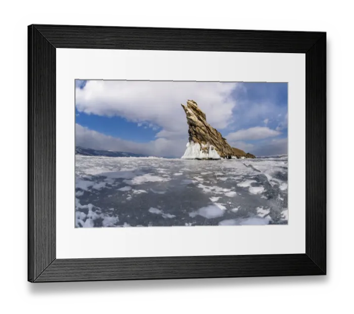 Framed Print : Ogoy Island, Maloye More Strait. Lake Baikal, Siberia, Russia, April Framed Print : Ogoy Island, Maloye More Strait. Lake Baikal, Siberia, Russia, April