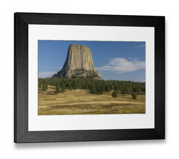 Framed Print : Devils Tower, seen from Joyner Ridge trailhead; Devils Tower National Monument, Wyoming Framed Print : Devils Tower, seen from Joyner Ridge trailhead; Devils Tower National Monument, Wyoming