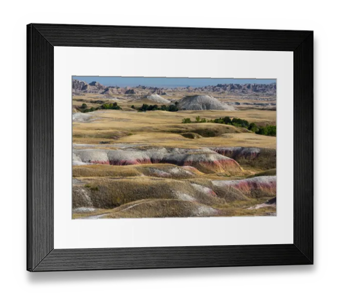 Framed Print : Prairie and eroded formaions at Sage Creek Basin, Badlands National Park, South Dakota Framed Print : Prairie and eroded formaions at Sage Creek Basin, Badlands National Park, South Dakota