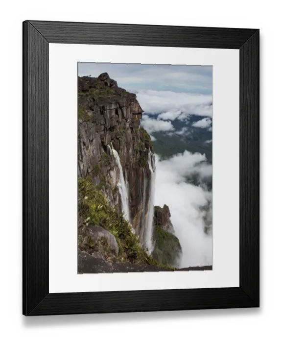Framed Print : Angel Falls, the worlds highest uninterrupted waterfall with a fall of 807m