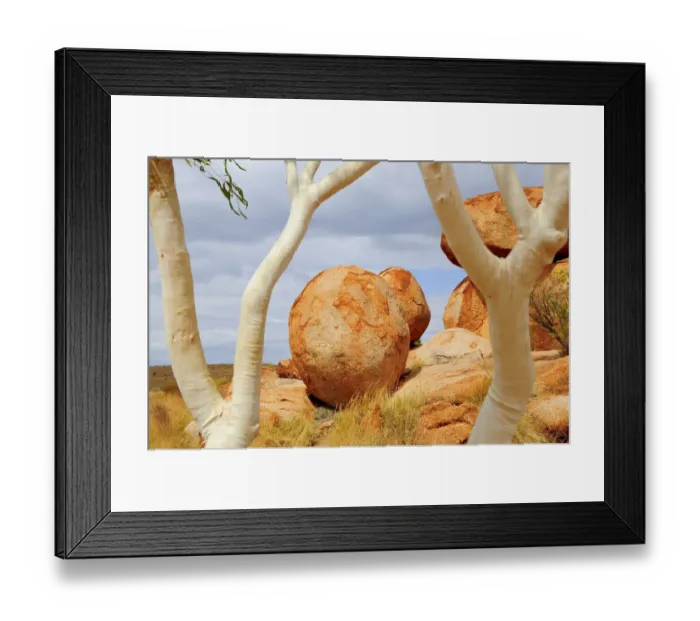 Framed Print : Granitic boulders at Karlu Karlu / Devils Marbles Conservation Reserve Framed Print : Granitic boulders at Karlu Karlu / Devils Marbles Conservation Reserve