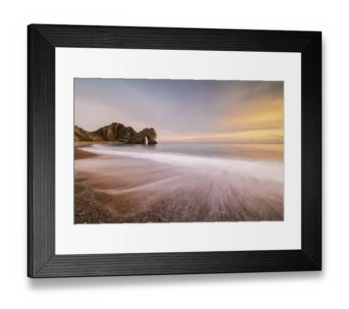 Framed Print : Durdle Door rock arch with beach in foreground, in evening light. Dorset, England, UK. October 2020 Framed Print : Durdle Door rock arch with beach in foreground, in evening light. Dorset, England, UK. October 2020