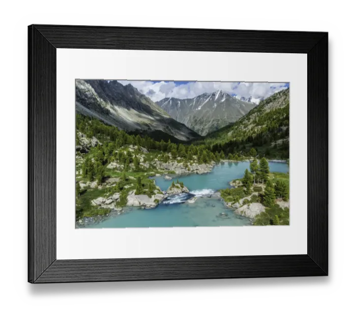 Framed Print : Darashkol, a high-mountain lake in the Altai mountains. Altai Mountains Framed Print : Darashkol, a high-mountain lake in the Altai mountains. Altai Mountains