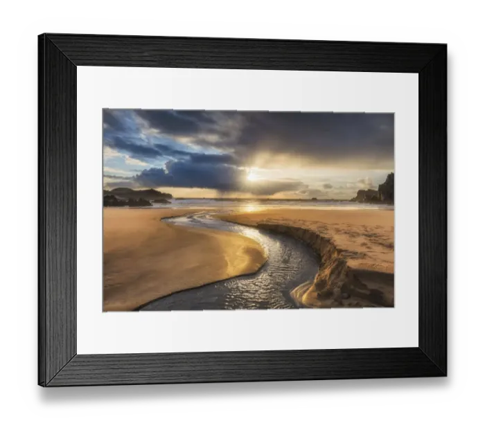 Framed Print : Mhangarstaidh Beach, Isle of Lewis, Outer Hebrides, Scotland, UK, March