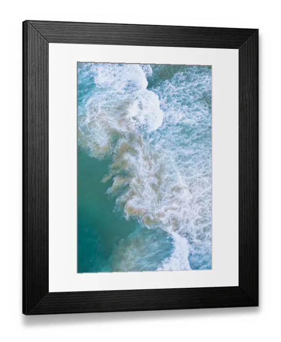 Framed Print : Aerial view of the sea over Antuerta beach, Trasmiera Coast. Cantabrian Sea, Cantabria, Spain. January 2020 Framed Print : Aerial view of the sea over Antuerta beach, Trasmiera Coast. Cantabrian Sea, Cantabria, Spain. January 2020