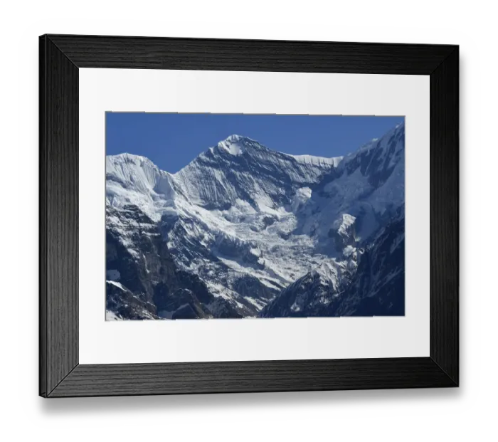 Framed Print : Aerial photo of glacier, Annapurna mountain, north of Pokhara, Nepal, March 2019 Framed Print : Aerial photo of glacier, Annapurna mountain, north of Pokhara, Nepal, March 2019