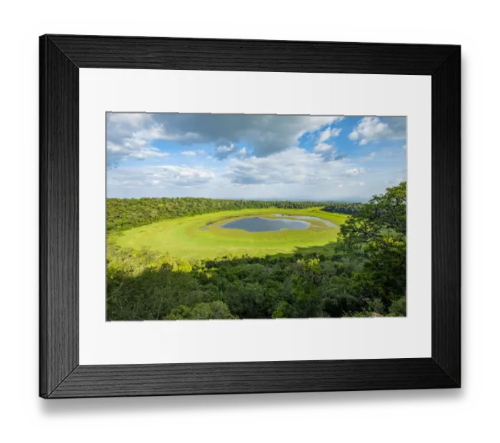 Framed Print : Lake Paradise, Marsabit National Park, Kenya Framed Print : Lake Paradise, Marsabit National Park, Kenya