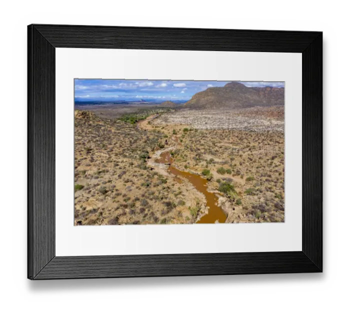 Framed Print : Aerial view of Ewaso Ngiro river and landscape, Shaba Game Reserve, Kenya. October 2019 Framed Print : Aerial view of Ewaso Ngiro river and landscape, Shaba Game Reserve, Kenya. October 2019