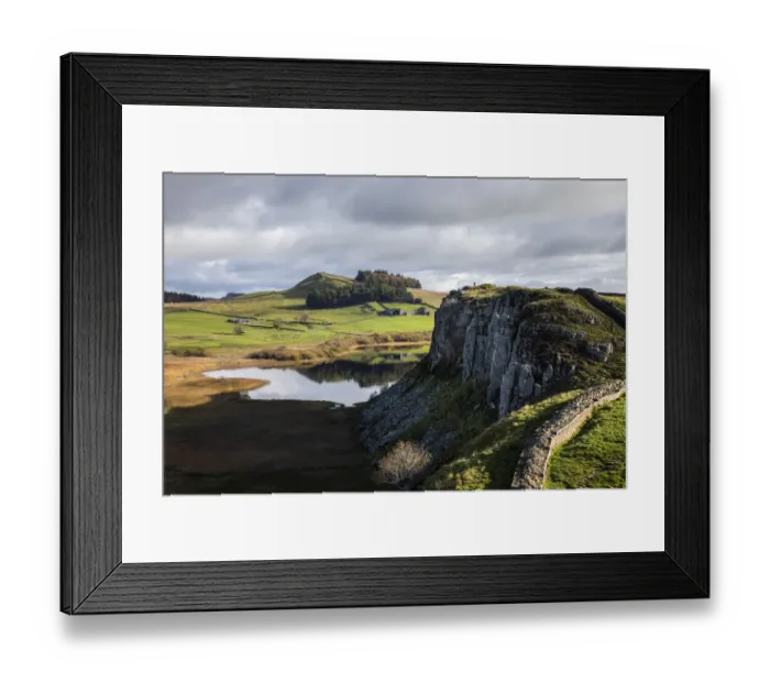 Framed Print : Hadrians Wall viewed from Steel Rigg, Northumberland National Park, UK, October 2020 Framed Print : Hadrians Wall viewed from Steel Rigg, Northumberland National Park, UK, October 2020
