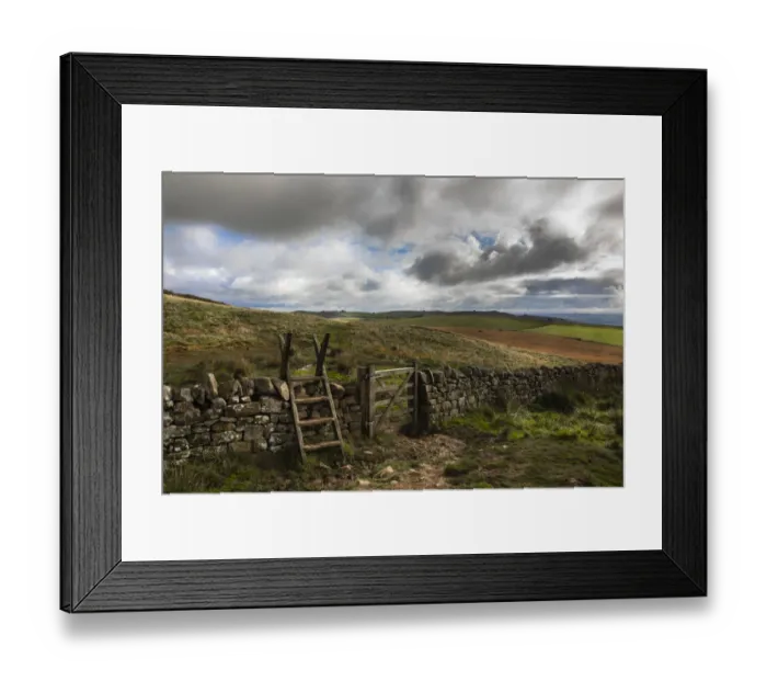 Framed Print : Stile on Hadrians Wall path, Northumberland National Park, UK, October 2020 Framed Print : Stile on Hadrians Wall path, Northumberland National Park, UK, October 2020
