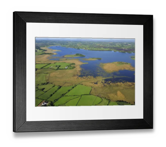 Framed Print : Aerial view of Lough Beg, east of Castledawson, County Antrim, Northern Ireland, UK Framed Print : Aerial view of Lough Beg, east of Castledawson, County Antrim, Northern Ireland, UK