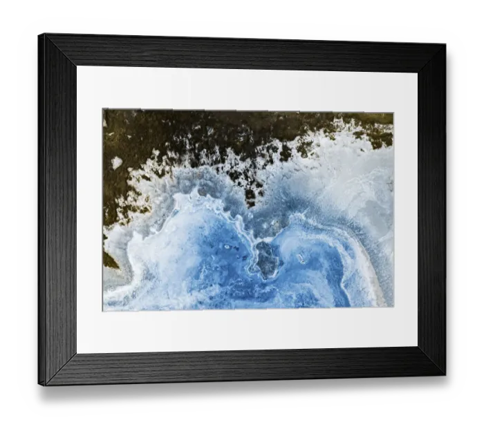 Framed Print : Aerial view of Drying out salt lake, called Old Wives Lake, Saskatchewan, Canada Framed Print : Aerial view of Drying out salt lake, called Old Wives Lake, Saskatchewan, Canada
