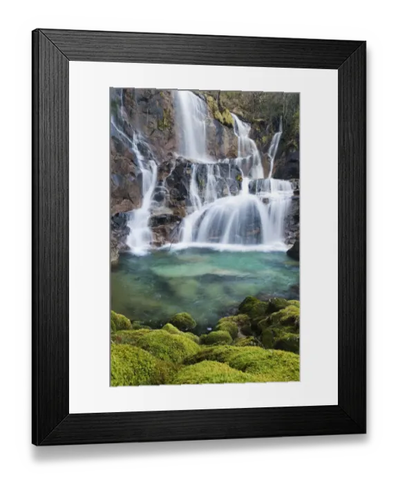 Framed Print : Fafiao Waterfalls, Peneda Geres National Park, Portugal, February 2009 Framed Print : Fafiao Waterfalls, Peneda Geres National Park, Portugal, February 2009