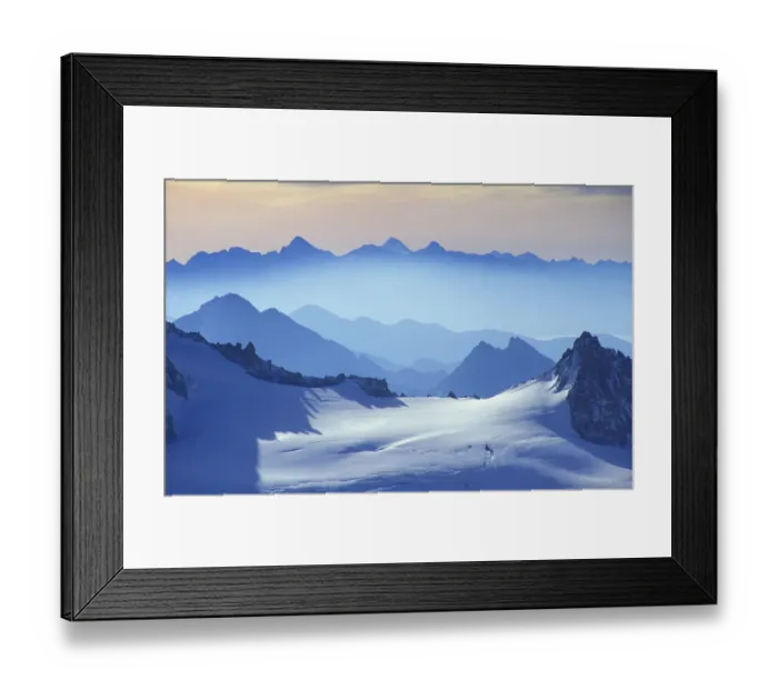 Framed Print : View of the Alps from the Aiguille du Midi, Mont Blanc, near Chamonix, Savoie, France Framed Print : View of the Alps from the Aiguille du Midi, Mont Blanc, near Chamonix, Savoie, France