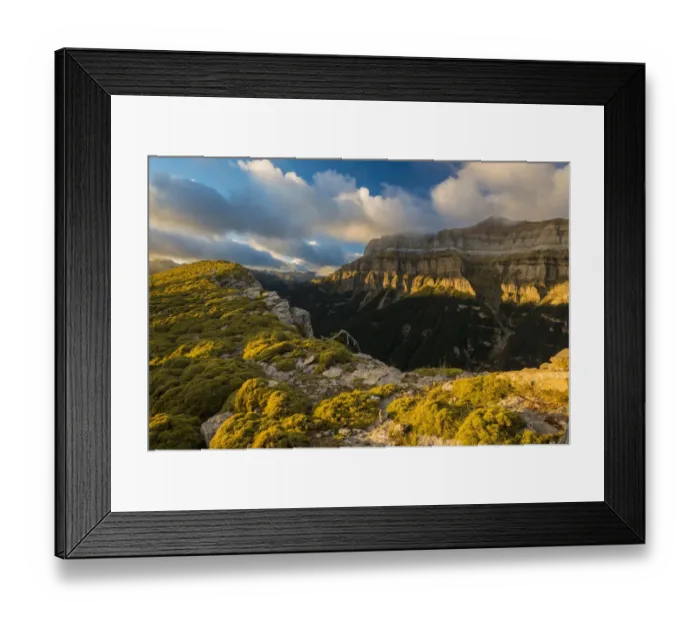 Framed Print : Cliffs, Ordesa National Park, Pyrenees, Aragon, Spain