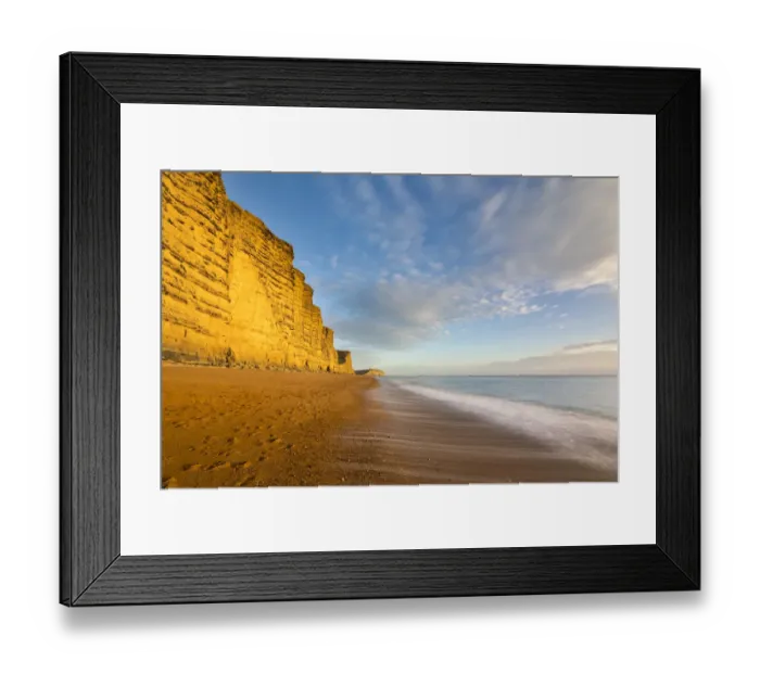 Framed Print : East Cliffs, West Bay, the Jurassic Coast, Dorset, England, UK. January 2019 Framed Print : East Cliffs, West Bay, the Jurassic Coast, Dorset, England, UK. January 2019