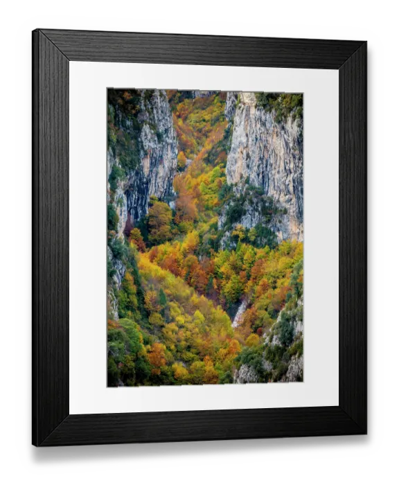 Framed Print : Escuain Canyon, Autumm, Ordesa National Park, Pyrenees, Aragon, Spain Framed Print : Escuain Canyon, Autumm, Ordesa National Park, Pyrenees, Aragon, Spain