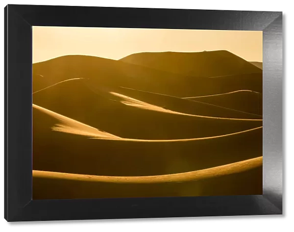 Erg Chebbi sand dunes, Sahara desert, Southern Morocco, Africa. January, 2020