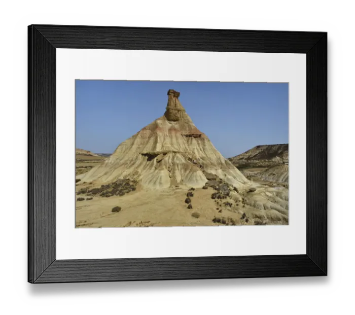 Framed Print : Bardenas desert landscape, Navarre, Spain, Europe, August 2021 Framed Print : Bardenas desert landscape, Navarre, Spain, Europe, August 2021