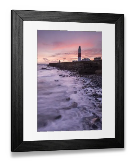Framed Print : Coastline and Portland Bill Lighthouse at sunset. Isle of Portland, Dorset, England, UK. January 2016 Framed Print : Coastline and Portland Bill Lighthouse at sunset. Isle of Portland, Dorset, England, UK. January 2016