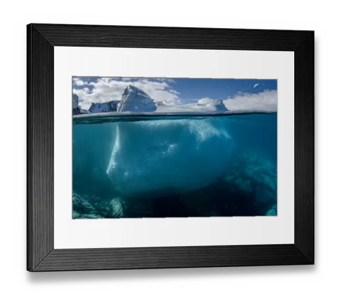 Framed Print : Split level view of an iceberg, Kinnes Cove, Joinville Island, Antarctica Peninsula, Southern Ocean Framed Print : Split level view of an iceberg, Kinnes Cove, Joinville Island, Antarctica Peninsula, Southern Ocean