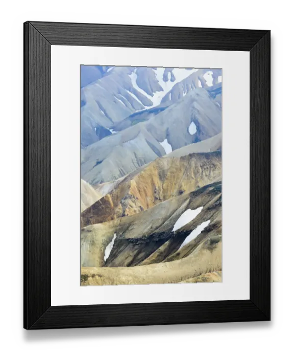 Framed Print : Landmannalaugar volcanic mountains, Iceland. July Framed Print : Landmannalaugar volcanic mountains, Iceland. July