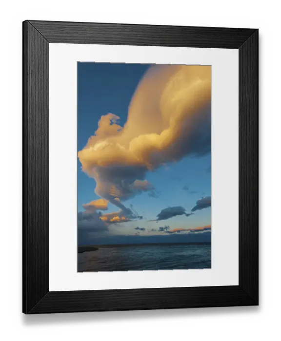 Framed Print : Clouds over Lake Baikal, Siberia, Russia, October 2010