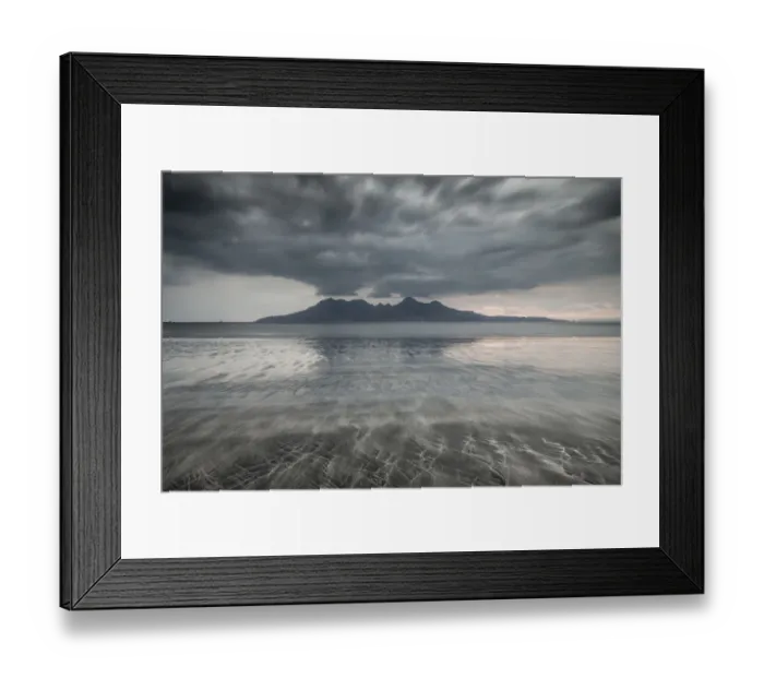Framed Print : Bay of Laig, Isle of Eigg towards Isle of Rum, Inner Hebrides, Scotland, UK, April 2014 Framed Print : Bay of Laig, Isle of Eigg towards Isle of Rum, Inner Hebrides, Scotland, UK, April 2014