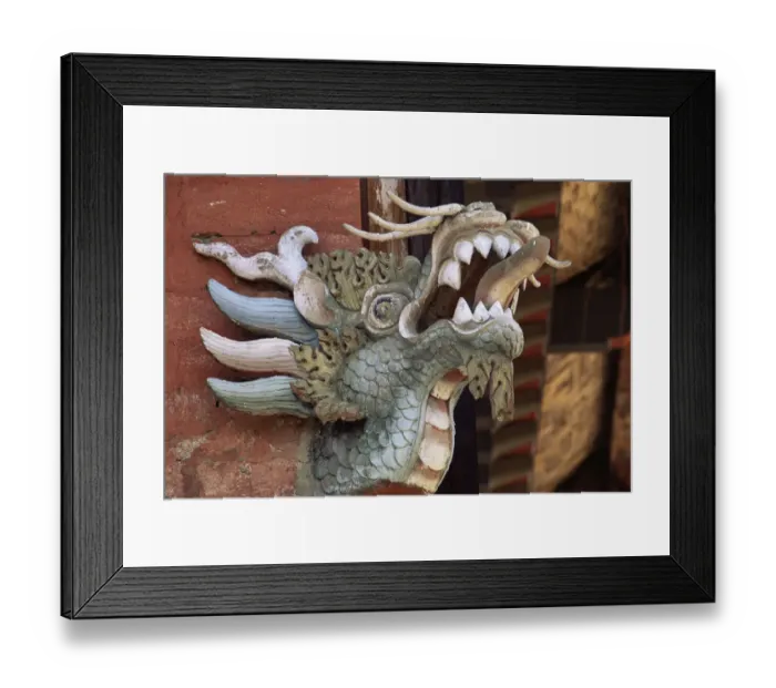 Framed Print : Dragon emblem, National Libary, Bhutan 2001 Framed Print : Dragon emblem, National Libary, Bhutan 2001