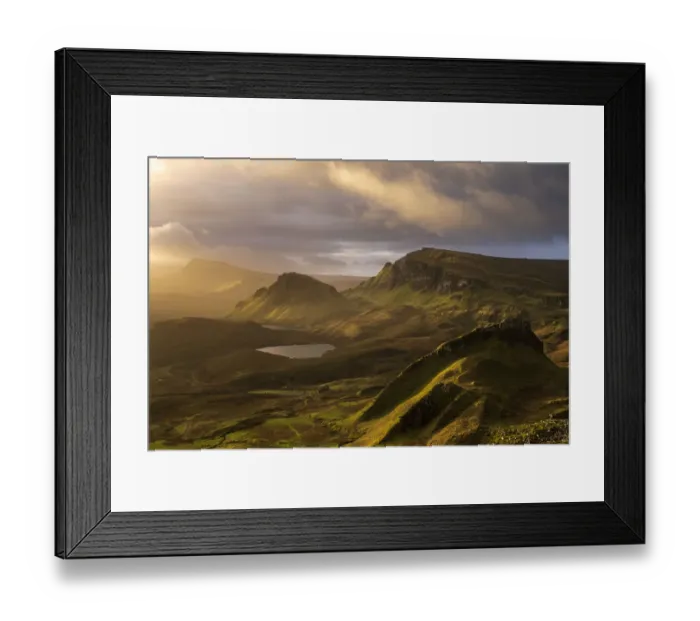 Framed Print : Quiraing in morning light, eastern face of Meall na Suiramach, Northern most summit of Trotternish. Isle of Skye, Scotland, UK. November 2021 Framed Print : Quiraing in morning light, eastern face of Meall na Suiramach, Northern most summit of Trotternish. Isle of Skye, Scotland, UK. November 2021