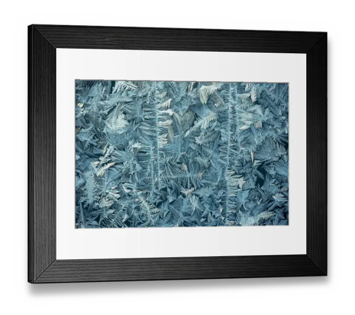 Framed Print : A frost-covered windowpane backlit at sunrise on a cold February morning, New Hampshire, USA Framed Print : A frost-covered windowpane backlit at sunrise on a cold February morning, New Hampshire, USA