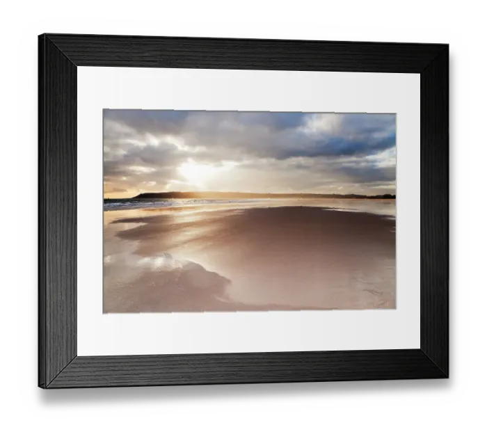 Framed Print : View across Oxwich Bay on the Gower Peninsula, South Glamorgan, Wales, January 2012 Framed Print : View across Oxwich Bay on the Gower Peninsula, South Glamorgan, Wales, January 2012