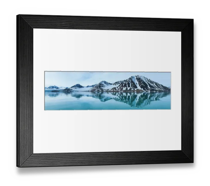 Framed Print : View of coastal mountains, Svalbard, Norway, June 2006 Framed Print : View of coastal mountains, Svalbard, Norway, June 2006