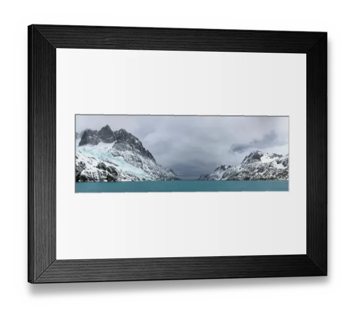Framed Print : Drygalski Fjord, South Georgia. November. Digitally stitched panoramic image Framed Print : Drygalski Fjord, South Georgia. November. Digitally stitched panoramic image