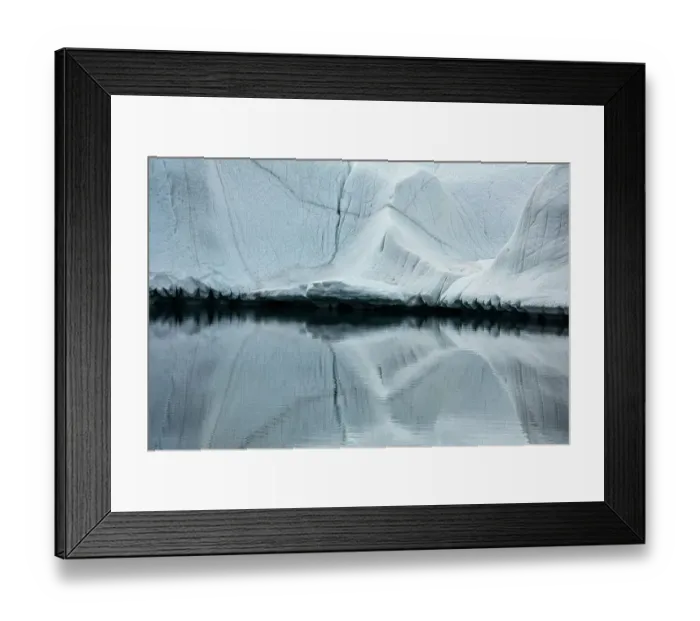 Framed Print : Close up of an iceberg reflected in the water, Ross Sea, Antarctica. January 2000 Framed Print : Close up of an iceberg reflected in the water, Ross Sea, Antarctica. January 2000