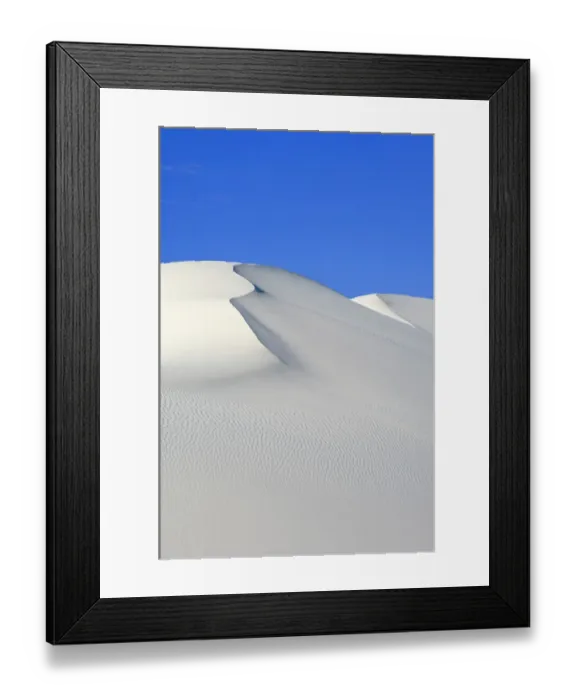 Framed Print : White sand dunes, White Sands National Monument, New Mexico, USA, February 2009 Framed Print : White sand dunes, White Sands National Monument, New Mexico, USA, February 2009