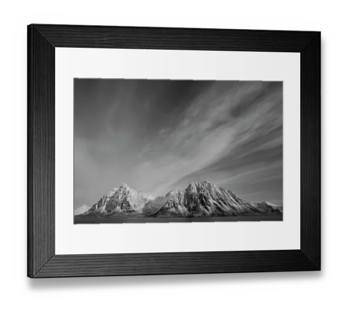 Framed Print : Clouds over coastal mountains, Svalbard, Norway, September 2009 Framed Print : Clouds over coastal mountains, Svalbard, Norway, September 2009