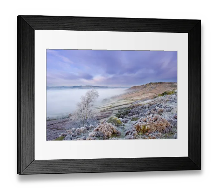 Framed Print : Curbar Edge at dawn, Peak District National Park, Derbyshire, England, UK, December Framed Print : Curbar Edge at dawn, Peak District National Park, Derbyshire, England, UK, December