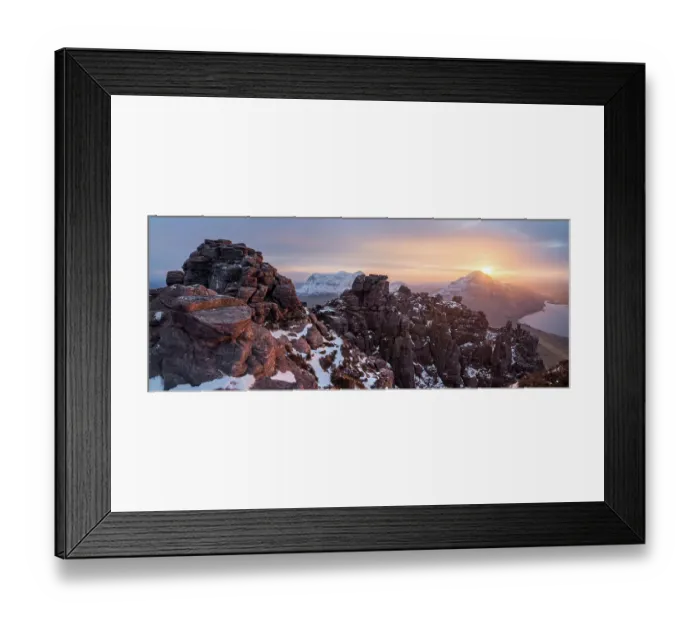 Framed Print : Stac Pollaidh at sunrise, Inverpolly, Highlands of Scotland, UK, February Framed Print : Stac Pollaidh at sunrise, Inverpolly, Highlands of Scotland, UK, February