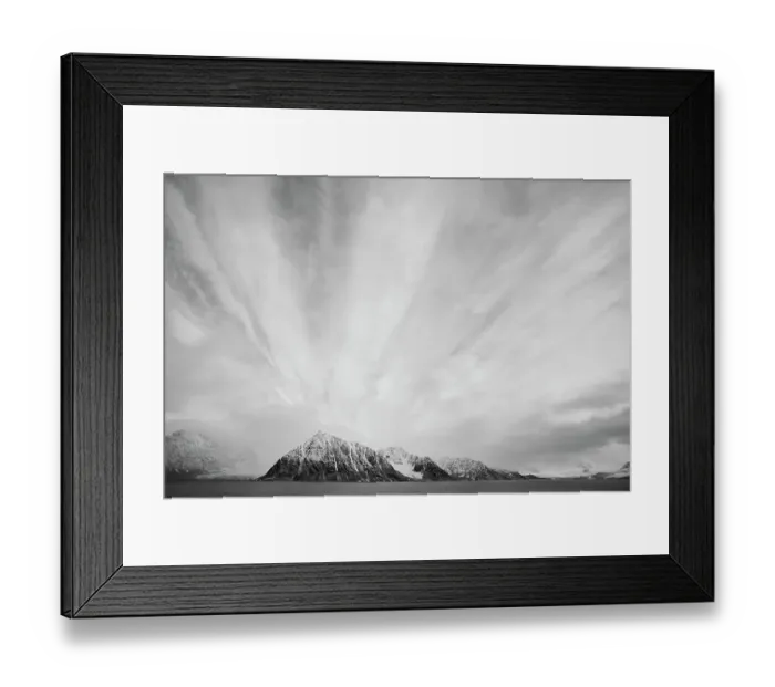 Framed Print : Coastal mountains, Svalbard, Norway, September 2009 Framed Print : Coastal mountains, Svalbard, Norway, September 2009