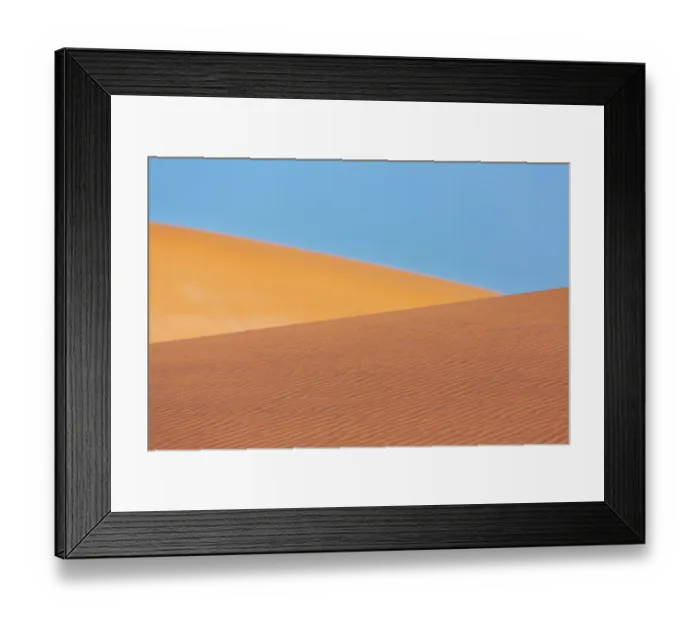 Framed Print : Sand Dunes in Swakopmund, Namibia. June 2015