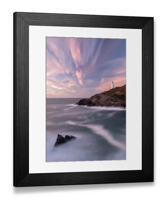 Framed Print : Trevose Head lighthouse against late evening sky, north Cornwall, UK. September 2016 Framed Print : Trevose Head lighthouse against late evening sky, north Cornwall, UK. September 2016