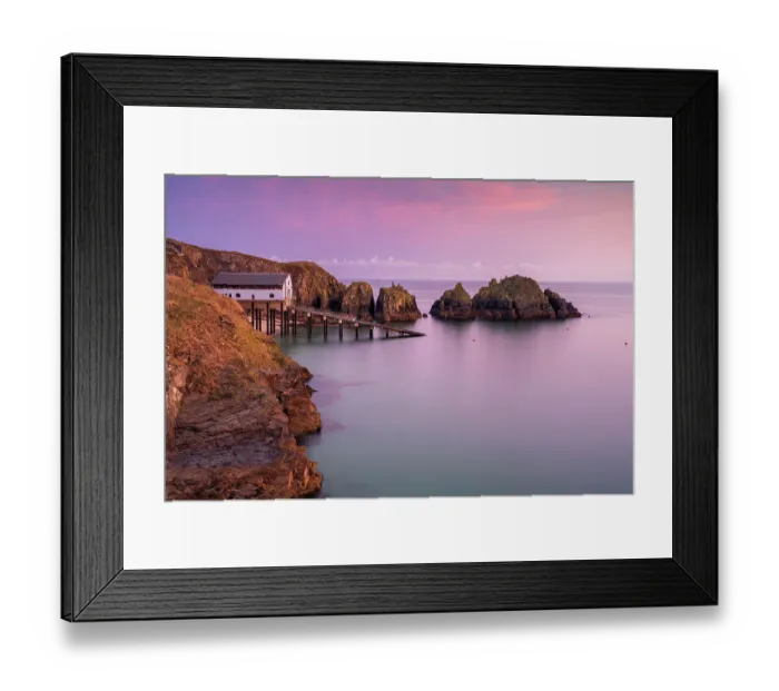 Framed Print : Padstow lifeboat station at sunrise, Trevose Head, Cornwall, UK, Atlantic Ocean. September Framed Print : Padstow lifeboat station at sunrise, Trevose Head, Cornwall, UK, Atlantic Ocean. September
