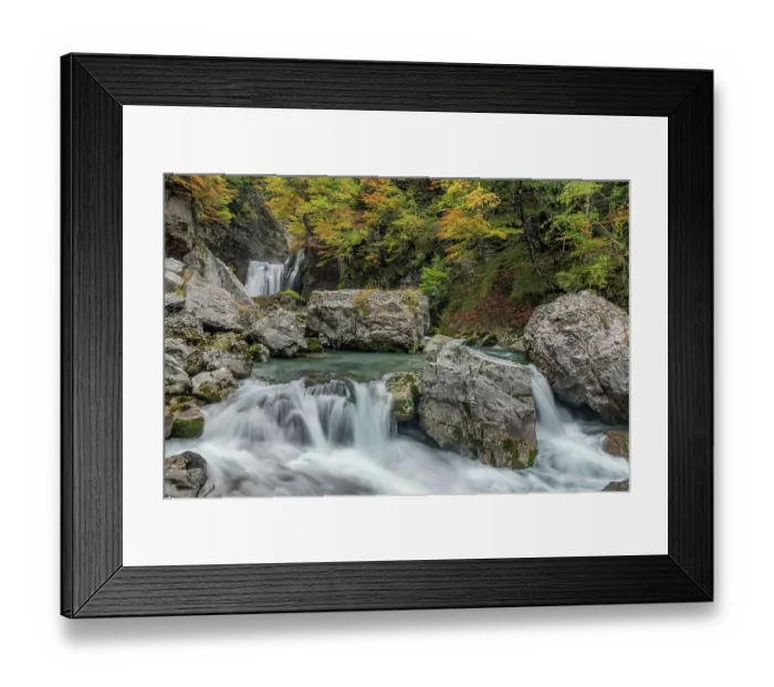 Framed Print : River Arazas, Valle de Ordesa, Ordesa National Park, Spain. October 2019 Framed Print : River Arazas, Valle de Ordesa, Ordesa National Park, Spain. October 2019
