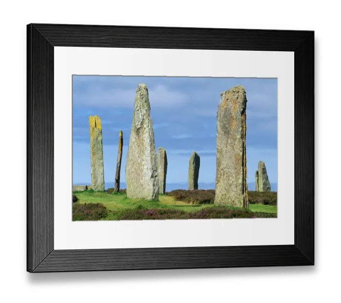 Framed Print : Ring of Brodgar, neolithic stone circle and henge, Orkney, Scotland, UK Framed Print : Ring of Brodgar, neolithic stone circle and henge, Orkney, Scotland, UK