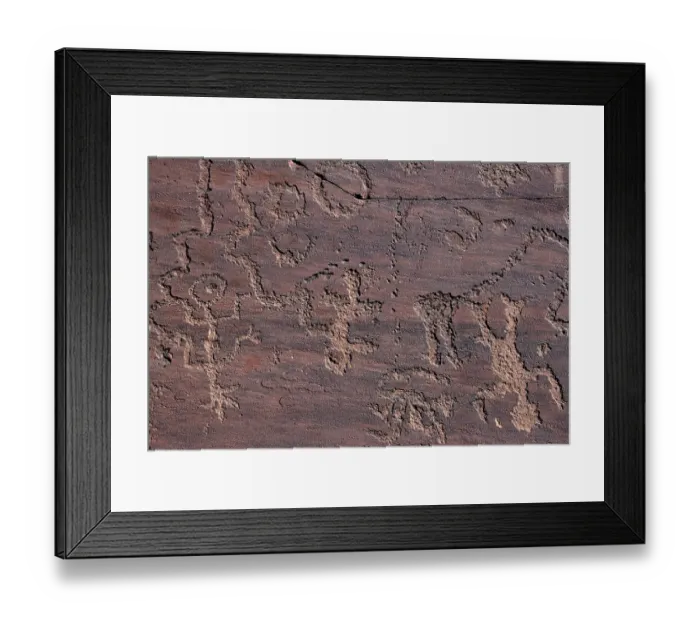 Framed Print : Petroglyphs from the Basketmaker period (300-700 AD), Lyman Lake, Arizona, USA. May, 2003 Framed Print : Petroglyphs from the Basketmaker period (300-700 AD), Lyman Lake, Arizona, USA. May, 2003