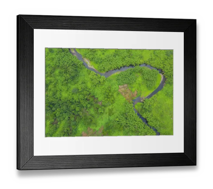 Framed Print : Aerial view of a small farm plot ready for planting near a small stream in the interior of Ovalau Island. Lomaiviti Group, Fiji. December, 2019 Framed Print : Aerial view of a small farm plot ready for planting near a small stream in the interior of Ovalau Island. Lomaiviti Group, Fiji. December, 2019