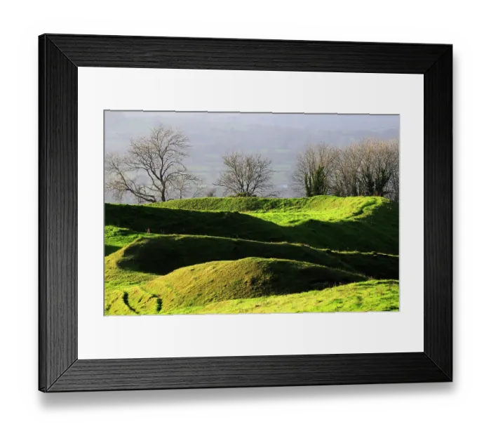 Framed Print : Ancient earthworks at Bullbarrow Hill, remnants of Iron Age hillfort, Dorset, UK. November, 2021 Framed Print : Ancient earthworks at Bullbarrow Hill, remnants of Iron Age hillfort, Dorset, UK. November, 2021